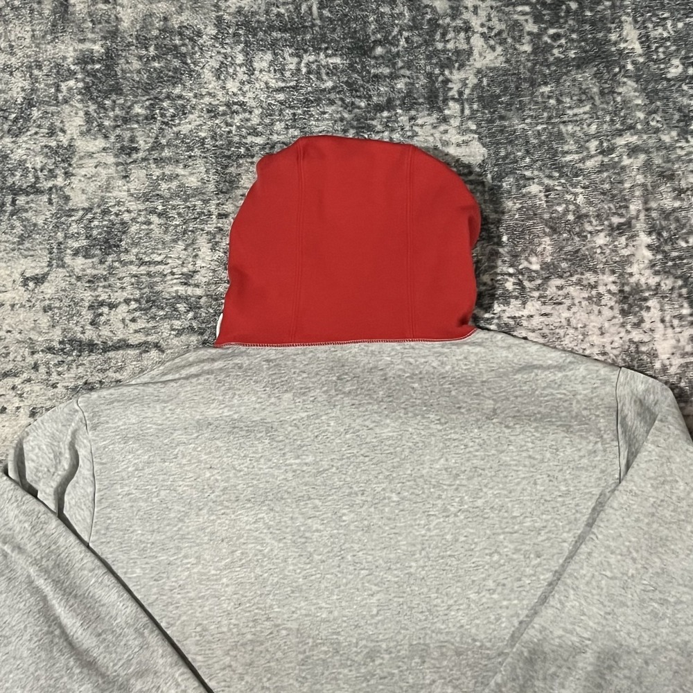 Puma Men's Playbook Hoodie Don't Flinch Pullover Patch Red Hood Pocket L XL ? - Picture 8 of 9